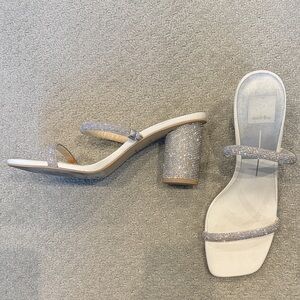 Dolce Vita Silver Heeled Sandals